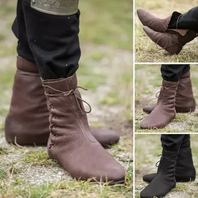 Unisex mittelalter liche Victoria Renaissance Stiefel Schuhe Retro Ritter Jäger Cosplay Prinz Halloween Karneval Piraten Kostüme Requisiten Image