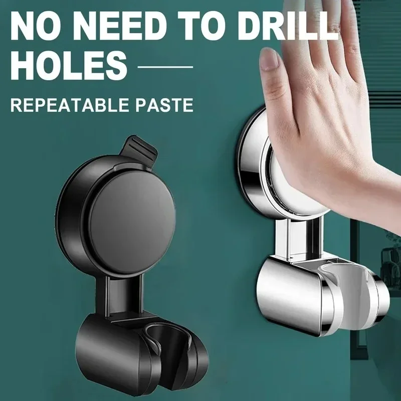 Duschkopfhalterung Wandbild Dusche Saugnapfhalter 360° ° Verstellbare Beschichtung für Duschstange, Kopfhalter, Badezimmer-Wandhalterung