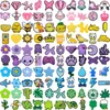 25/50/100PCS Schuh Charms Casual Tier, Bunte Pin Zubehör Für Sandalen, grün Lila Clogs Schnalle