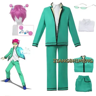 Anime Saiki Kusuo Das katastrophale Leben K.-Nan Cosplay Perücken Kostüme Uniform Tops Hosen Image