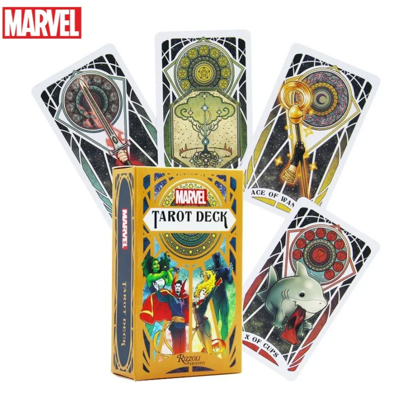 Marvel's Spider-Man Captain America Doctor Strange Peripherals Tarotkarten Kreative Familienparty-Unterhaltungsspiele Solitaire Image