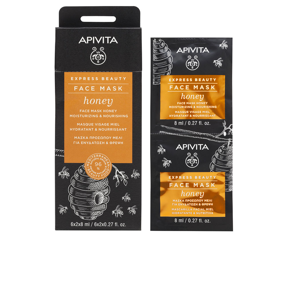 Express Beauty Feuchtigkeitsspendende Und Nährende Gesichtsmaske Mit Honig 2 X 8 ml Image