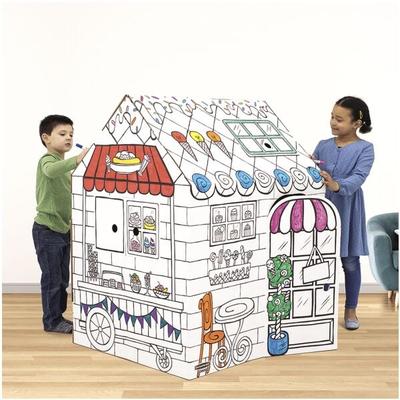 Bankers Box System Bastelset Karton-Spielhaus »Candyshop Restaurant« 2-teilig, 81.3x121.3 cm