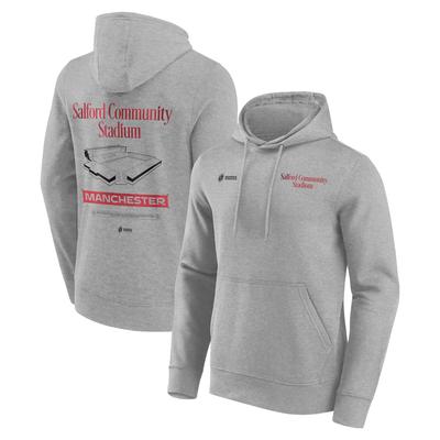 Damen-Hoodie „Rugby-Weltmeisterschaft ENG25 Städte“ – Manchester – Grau Image