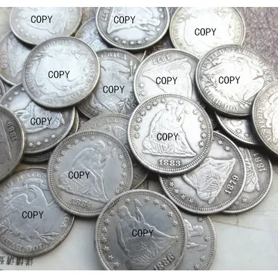 U.S. Coins whole set(1840-1891)-P-S-O-CC 78pcs Liberty Seated Quarter Dollars Retail Copy Coins