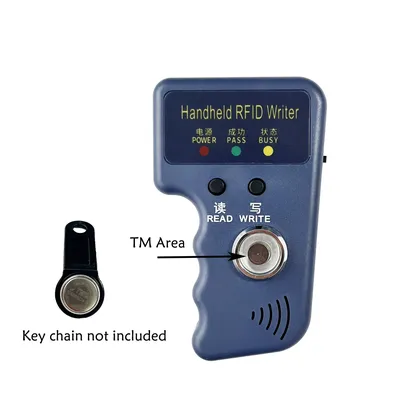 TM1990 ibutton DS-1990A I-Button Reader Handheld RW1990 TM RFID duplicator 125KHz T5577 EM4305