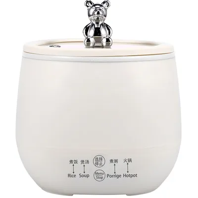 Electric Rice Cooker with Glass Lid 1.8L Rice Cooker Pot with Keep Warm Function Multifunctional