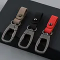 Personalità di lusso in stile INS Nuovo portachiavi Accessori carini Portachiavi per auto moto Moda Metallo Pelle bovina Uomo Portachiavi Anello regalo