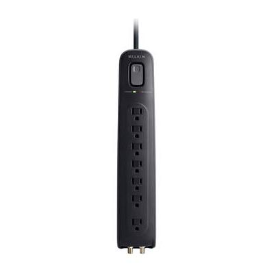 Belkin 7-Outlet Surge Protector with Coaxial Protection (4' Cord, Black) BV107030-04-BLK