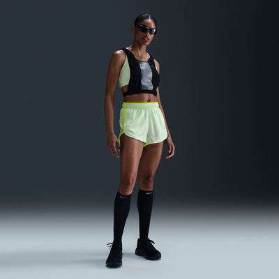 Nike Women's Dri-FIT Brief-Lined Running Shorts - Yellow - Body/Panels/Lining