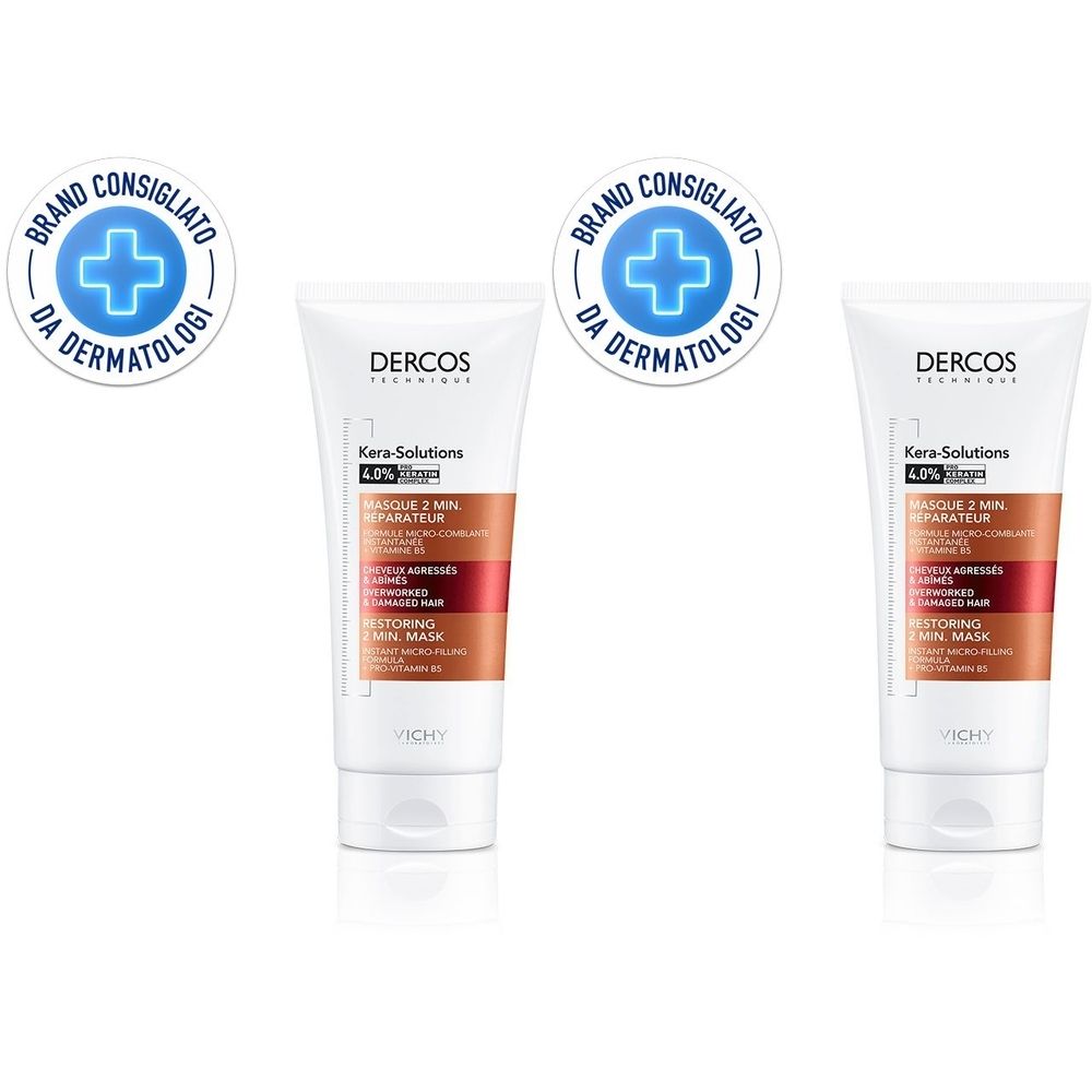 Vichy Dercos Kera-Solution Maschera riparatrice 2min 200 ml 2x200 rist
