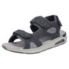 Sandale RIEKER, Herren, Gr. 47, schwarz (schwarz, grau), Lederimitat, Textil, sportlich, Schuhe, Trekkingsandale, Outdoorsandale, Sommerschuh mit Klettverschlüssen