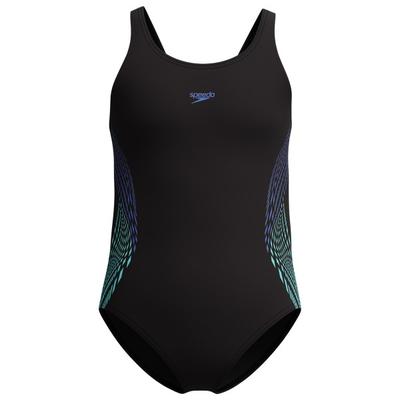 Speedo - Kid's Plastisol Placement Muscleback - Badeanzug Gr 164 schwarz Image