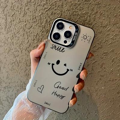 TEMU Lucky Good Mood Day Pattern Non-slip Phone Case For Iphone Suitable For Iphone 11/12/13/14/15 Pro Plus Max Phone Case Image