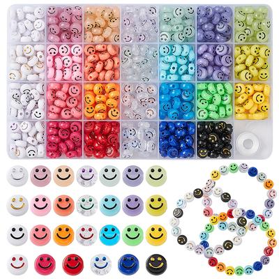 TEMU 810pcs Acrylic Beads Kit, Round Beads For Making Kit Image
