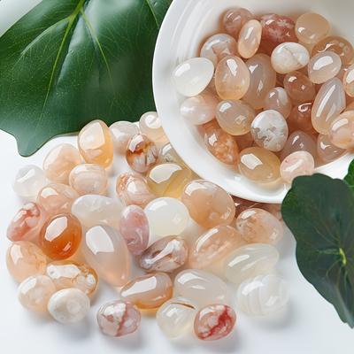 TEMU 50/200g Agate Stones - Polished Semi-transparent Raindrop-shaped Pebbles For Aquarium Decor, Succulent Plant Pots, And Hydroponic Bases, Pastel And Colors, Plant Decoration | | Stones Image