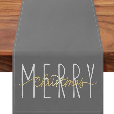 TEMU Christmas Table - Linen, Rectangular, For Dining & Decor, / Use Image