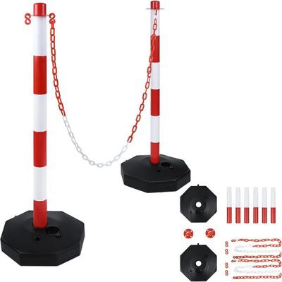 TEMU Plastic Post Type Car Park For Traffic Controlled Car Parks With 140cm Plastic Chains Image