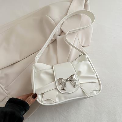 TEMU A Stylish And Versatile Shoulder Bag For Women, Featuring A Cute Bow, Casual And Chic Looks. Image