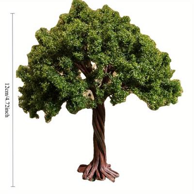 TEMU Handmade Architectural Model Material Wire Tree Simulation Tree 10-18cm Micro Landscape Cloth Model Bureau Image