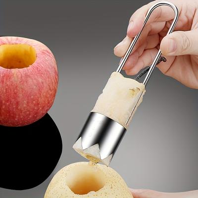 TEMU Stainless Steel Fruit Pit Remover, Pepper Corer, Vegetable & Fruit Seed Cutter, Tool For Quick Removal Image