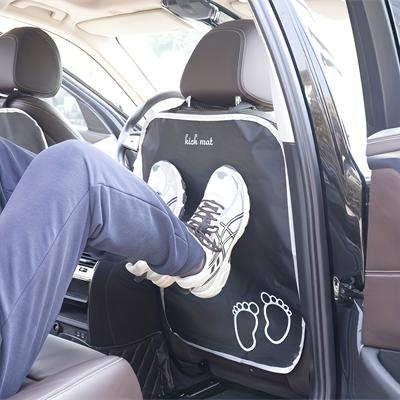 TEMU Car Seat Storage Bag, Car Backrest Storage Bag, Anti Kick Storage Mesh Bag Image