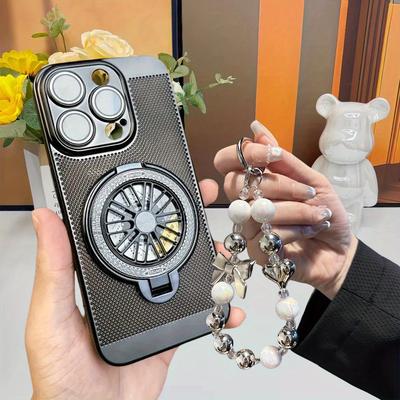 TEMU 16 Case With Elegant Electroplated Heat Dissipation Grid Phone Case For Pro Max/ Max/14/13/12 Pro Max/plus, Featuring Lens Protection And A For A Comfortable Hold. Image