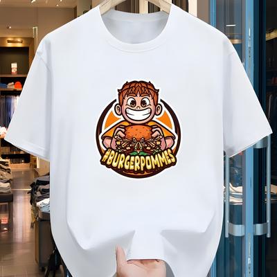 TEMU Fashionable And Comfortable Short-sleeve Printed T-shirt For Women, In Large Sizes For Men And Women. Image