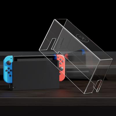 TEMU Transparent Pvc Dust Cover For Switch Game Consoles - Scratch & Impact Resistant, , Protects Against Dust And , Multiple Patterns , Ideal Christmas Gift For Gamer Image