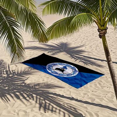 TEMU 1pc Theme Beach Towel Print - Suitable For Vacation, Swimming And Beach Lovers, Super Soft For Image