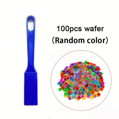 TEMU 1 Magnetic Stick + 100pcs Magnets (random Colors), Magnetic Toys, Large Group Game Magnets, Family , Counting And Sorting, Bingo Discs, Experiment Toy, Magnet Set Image