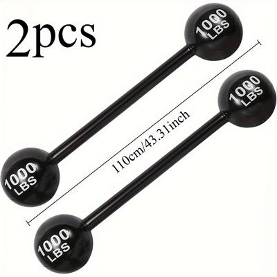 TEMU 2pcs Inflatable Dumbbell Barbell - Birthday/halloween Party Decorations Supplies Fake Weights Cosplay Props - Blow Up Costume Photo Booth Props Accessory Image