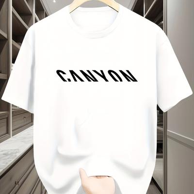 TEMU Men's Summer Outdoor T-shirt With A , Single Piece For 2025. Image