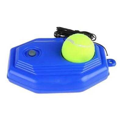 TEMU Single Person Tennis Trainer - Rebound Ball String Practice Device For Improved Tennis Skills, Blue - Halloween, Christmas, Thanksgiving, Ramadan, And Image