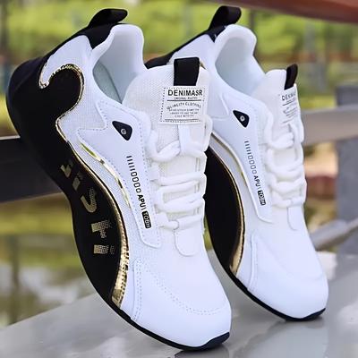TEMU 1 Pair Of Breathable Sports Casual Men's Shoes With Increased Height, Suitable For Outdoor Sports, Large Size, Light And Comfortable, Suitable For Training And Running Image