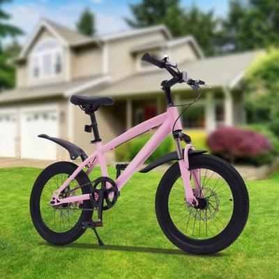 TEMU Yunrux 18-inch Off-road Bike - Pink Aluminum Frame, Durable Tires, Ergonomic Handlebar For Mountain Biking & Commuting, Mountain Biking Gear | Modern Bike Design | Lightweight Bik Image