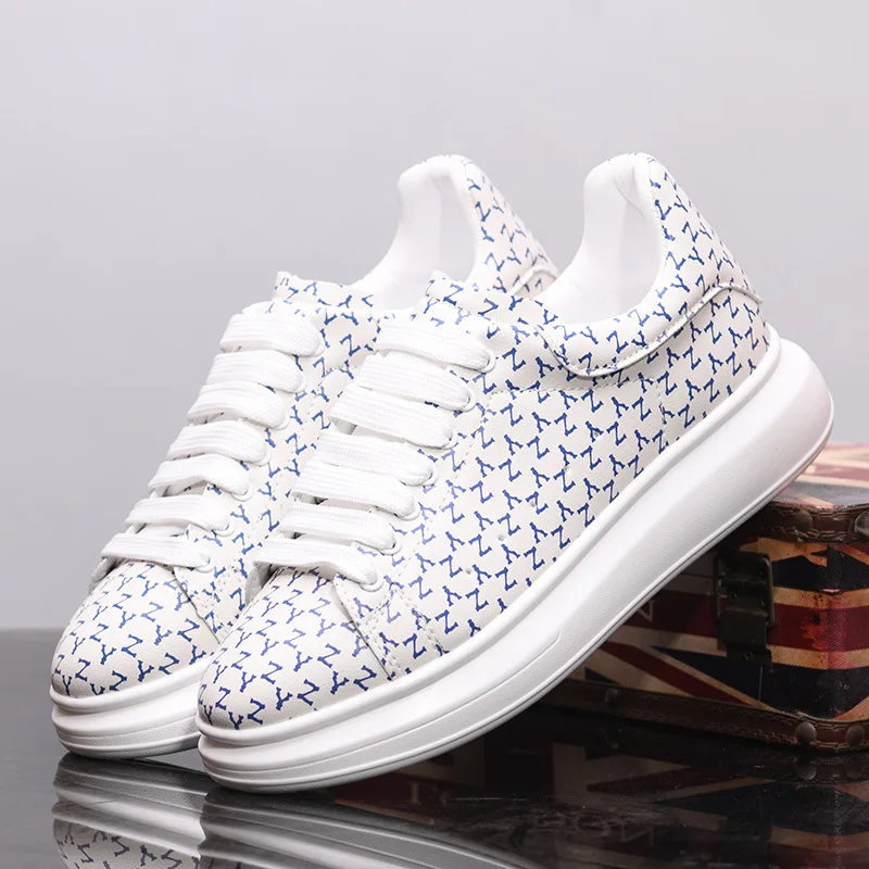 New Men's Shoes Couple's Small White Shoes Versatile Thick Soled Casual Shoes Men's Women's Sneakers Board Shoes Jogging Shoes