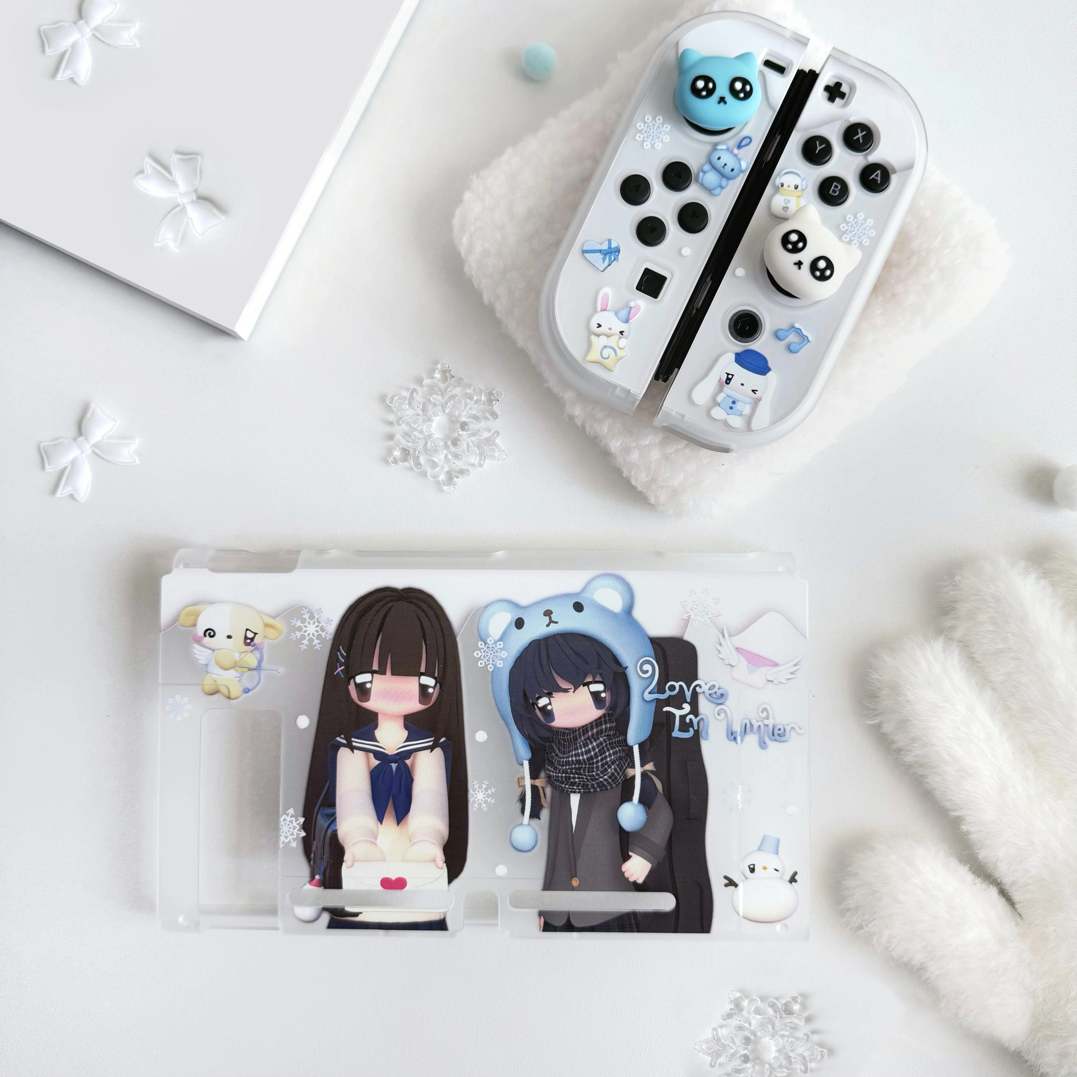 Nintendo Switch Case OLED Protection Kawaii Girls Cover Dockable Protective Shell For Nintendo Switch Controller Joy-Con