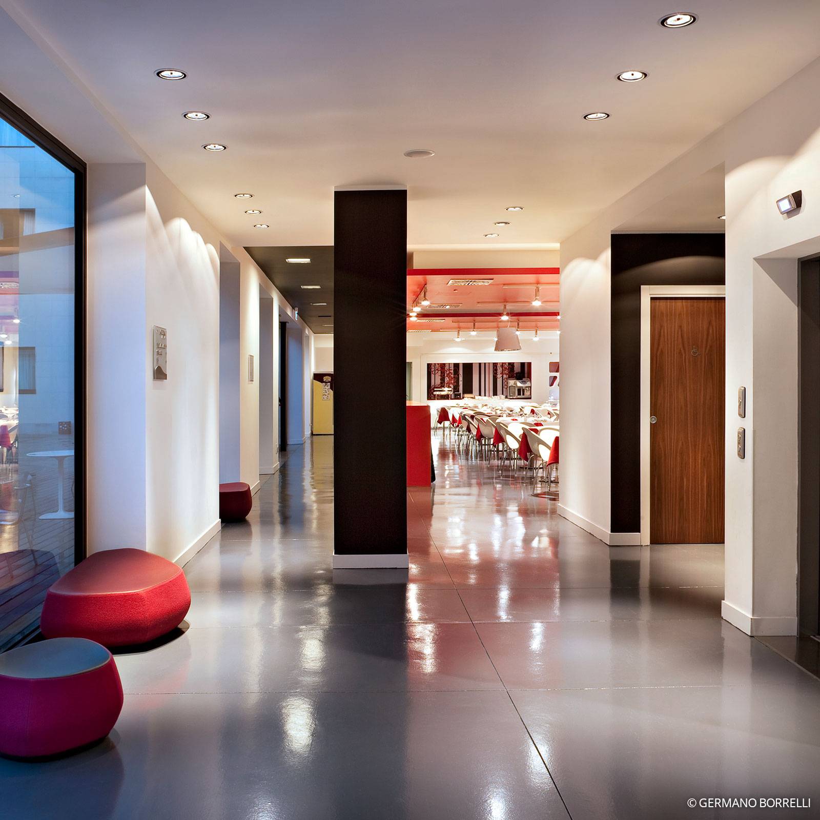 Flos Architectural FLOS Wan - Hochvolt-Einbaudownlight, alu WAN, dimmbar, alu / grau / zink, für Wohn- / Esszimmer, Aluminium, Design, Downlights