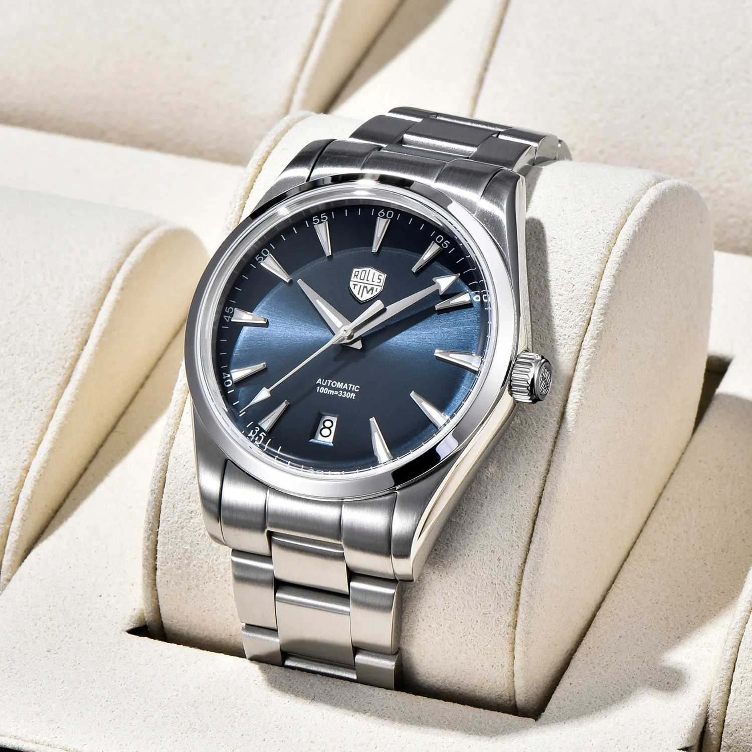 2025 neue RollsTimi 39 MM herren Uhren NH35 Mechanische Armbanduhren Automatische Uhr Für Männer AR Sapphire Wasserdicht BGW9 leuchtende Image