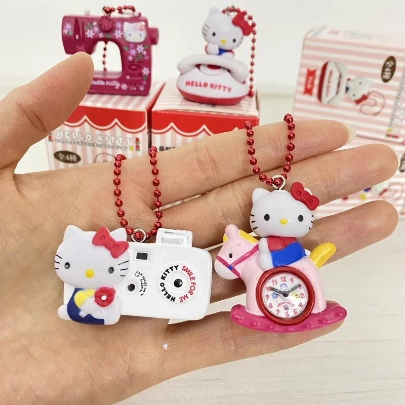 Sanrio Hello Kitty 50. Jahrestag Nostalgische Artikel Kawaii Kamera Wecker Telefon Nähmaschine Blind Box Spielzeug Anhänger Geschenke