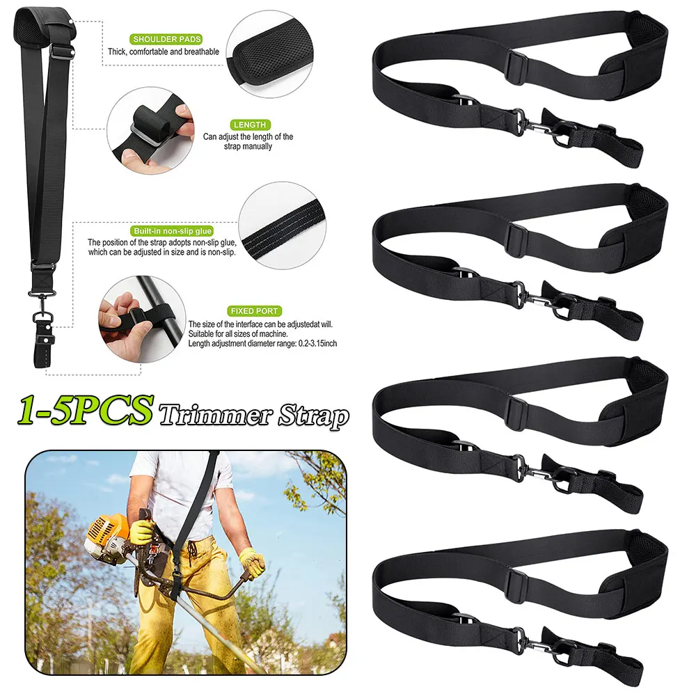1-5PCS Universal Gras Trimmer Schulter Harness Gurt für Gras Trimmer Garten Pinsel Cutter Schulter Gürtel Garten Werkzeug teile