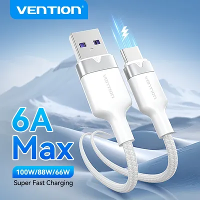 Vention 6A USB-Typ-C-Kabel für iPhone 16 15 14 Pro, Ladegerät, Datenkabel für MacBook, iPad Pro, Image
