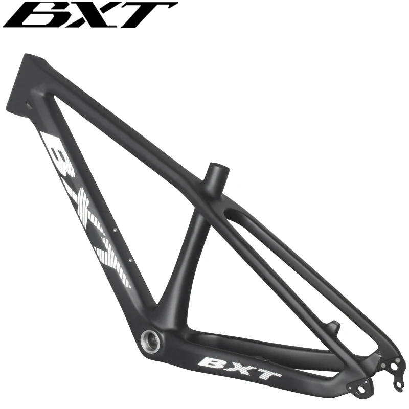 BXT 24" Carbon Fahrradrahmen 24er MTB Carbon Kinderfahrrad Rahmenset Steckachse/QR Einzelkettenblatt Kinderrahmen Superleicht