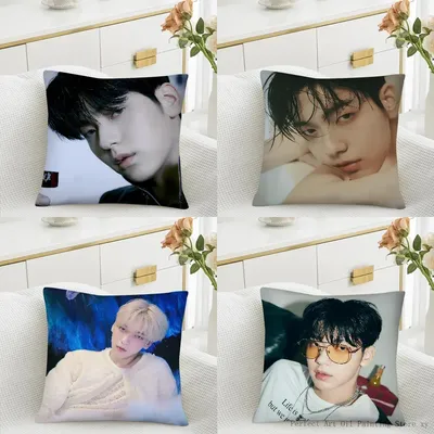 1PC Koreanische Gruppe Kpop TXT Choi Soobin Kissen Fall Quadrat Kissen Kissen Abdeckung Schlafzimmer Image