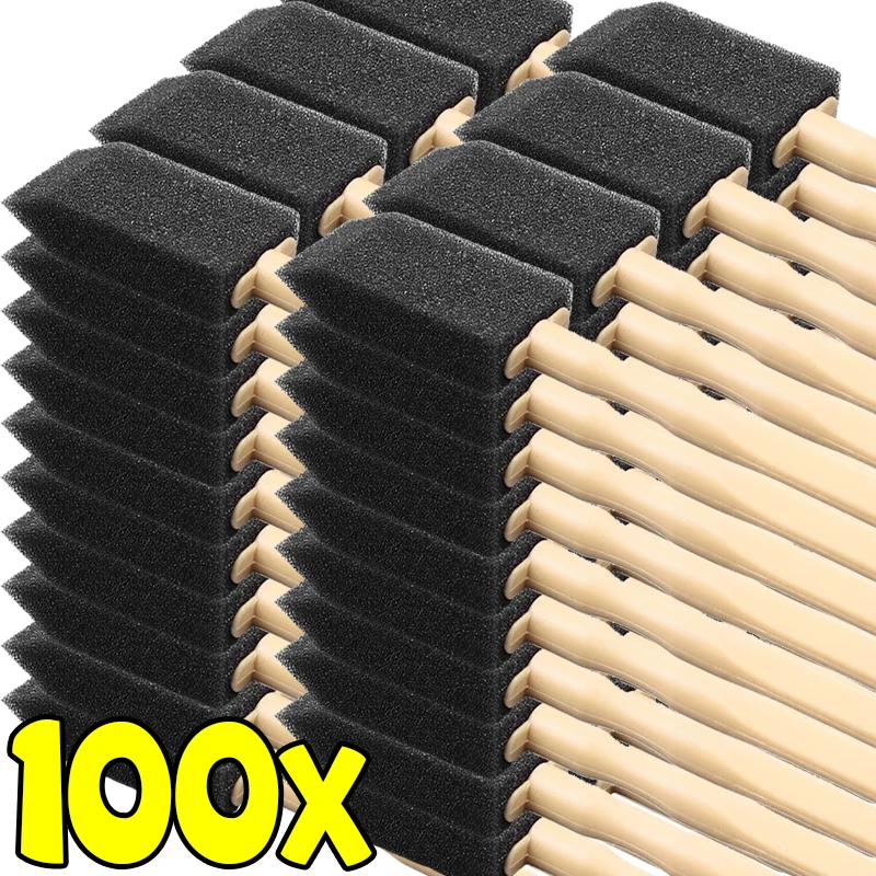 100/1 stücke Auto Klimaanlage Vent Reinigung Pinsel Auto Innen Air Outlet Detaillierung Peeling Schwamm Pinsel Grille Duster Sauber werkzeuge Image