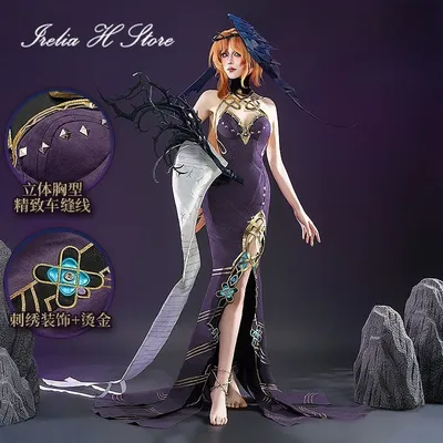 Irelia H Store Reverse: 1999 37 Druvis III Cosplay Kostüm Anime Druvis III Sexy Kleid Weibliche Image