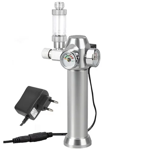Régulateur de CO2 pour Aquarium, électrovanne, compteur de bulles, petite bouteille de gaz 3-8UNF avec manchon, réducteur de pression de CO2 pour Aquarium