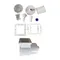 Kit skimmer per piscina Set per pulizia piscina Accessorio resistente ad alte prestazioni