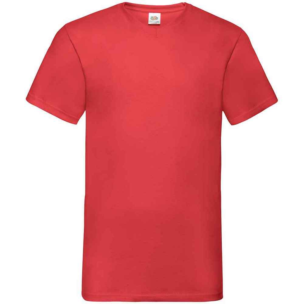 Fruit of the Loom - "Valueweight" T-Shirt V-Ausschnitt für Herren (Rot) Image